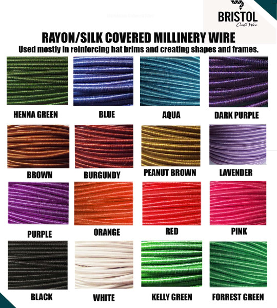 Silk Covered Copper Craft Wire | Millinery Wire